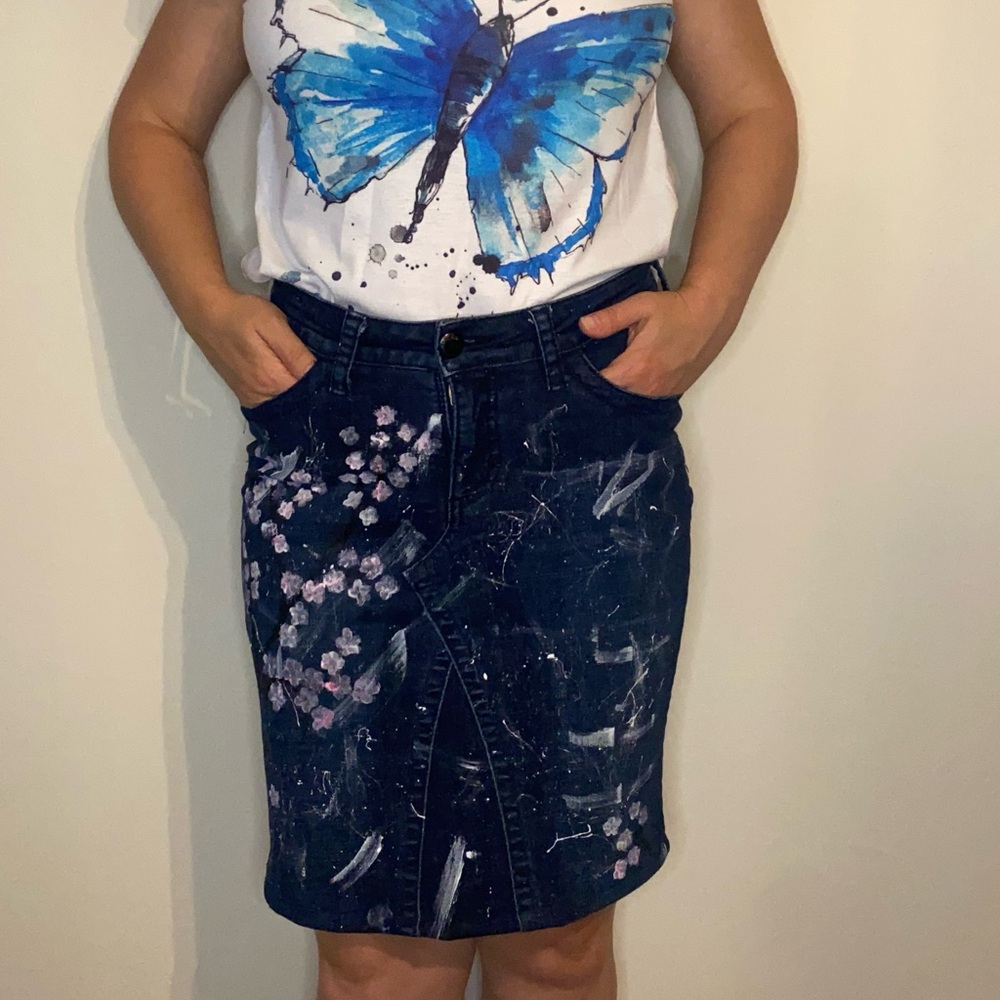 From recycling clothes handmade painted skin